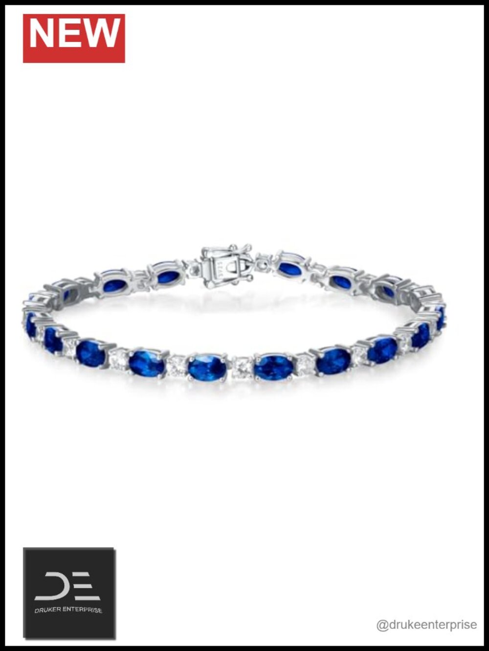 Sterling Silver Birthstone Tennis Bracelet Gemstones 7 Inch